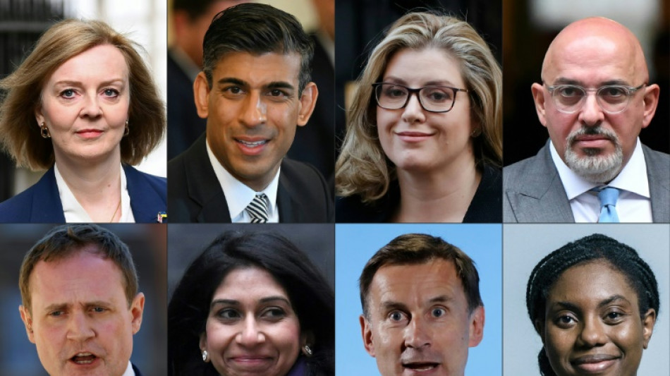Les huit candidats pour succéder à Boris Johnson