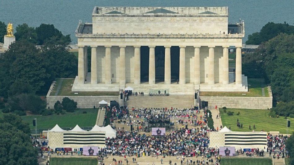  "Marsch auf Washington": Hunderte demonstrieren gegen Wahlrechtseinschr&auml;nkungen durch Trump 