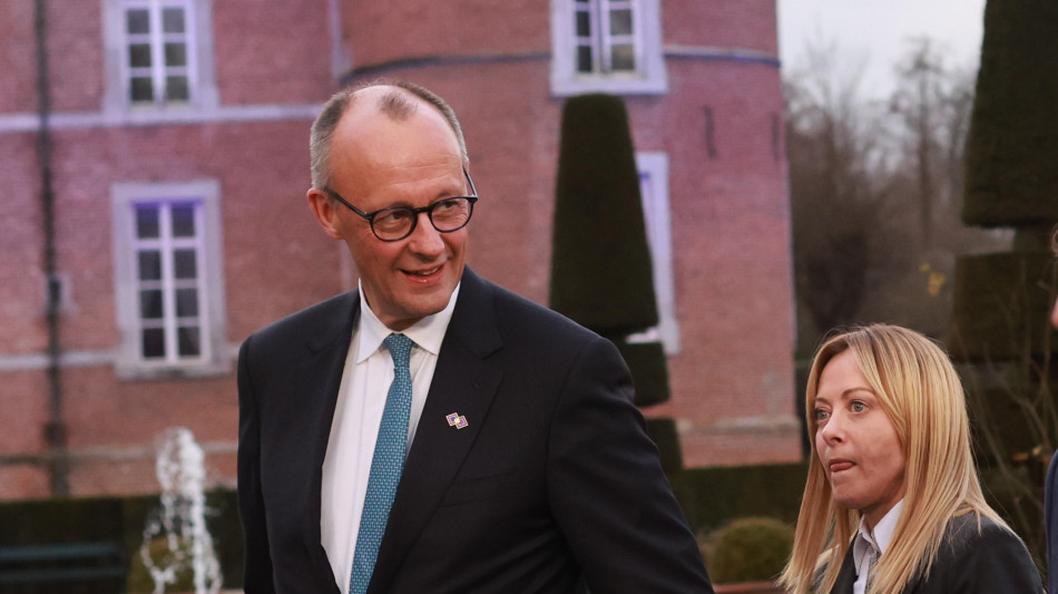  Incontro tra Meloni e Merz a Bruxelles 