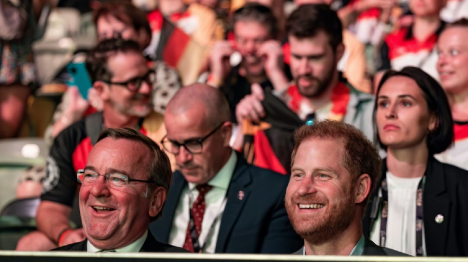 Prince Harry loses penalty shootout to German politican on TV