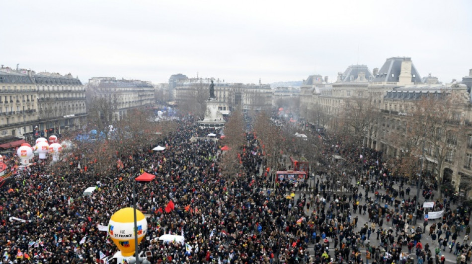 Retraites: plus d'un million de Français dans la rue contre la réforme