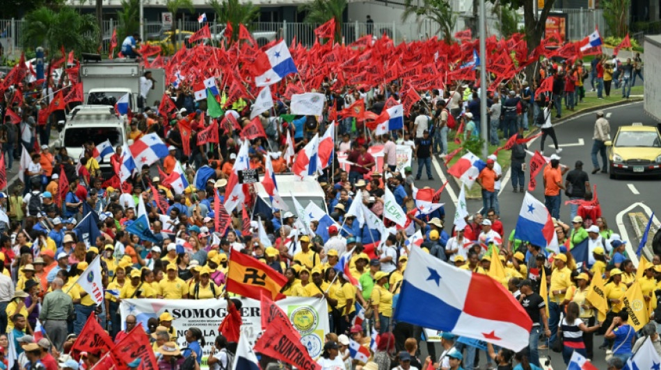 Protesta en Panam&aacute; contra la detenci&oacute;n de sindicalistas 