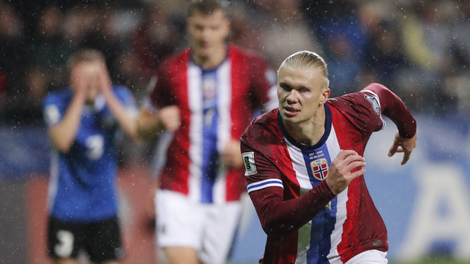 Mondiali 2026: Estonia-Norvegia 0-1, gol di Haaland