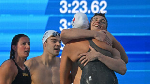 Euro de natation: la France titr&eacute;e sur le relais mixte 4x100 nage libre 