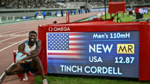 Athl&eacute;tisme: l'Am&eacute;ricain Cordell Tinch impressionne sur 110 m haies &agrave; Shanghai
