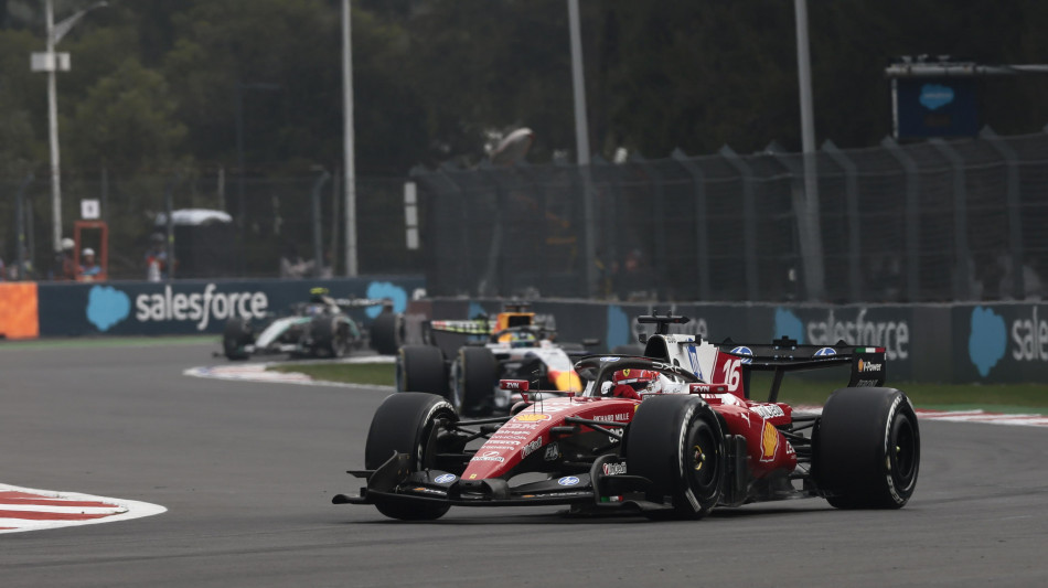  F1: Messico;Ferrari Leclerc domina seconde libere, quarto tempo per Mercedes Antonelli 