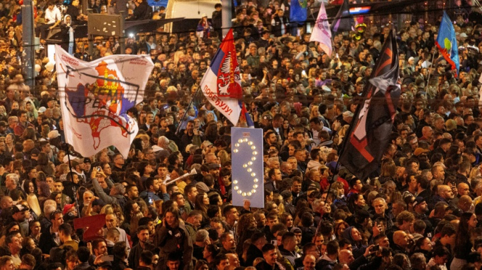  Vor Parlamentswahl in Serbien: Zehntausende Anh&auml;nger der Opposition in Belgrad 