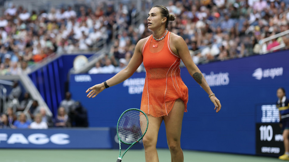  Tennis: "abuso di racchetta", Sabalenka multata agli Us Open 
