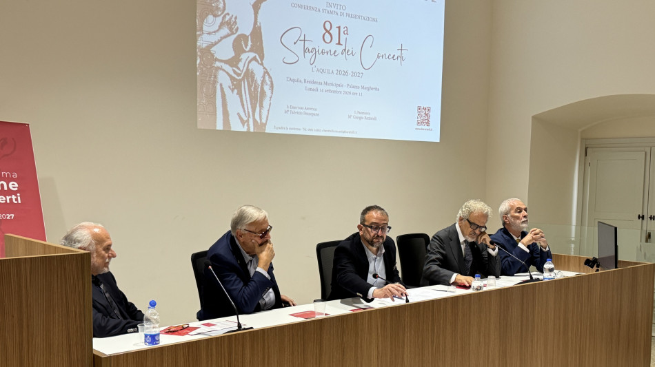  Barattelli, all'Aquila 34 concerti per l'81/a stagione 