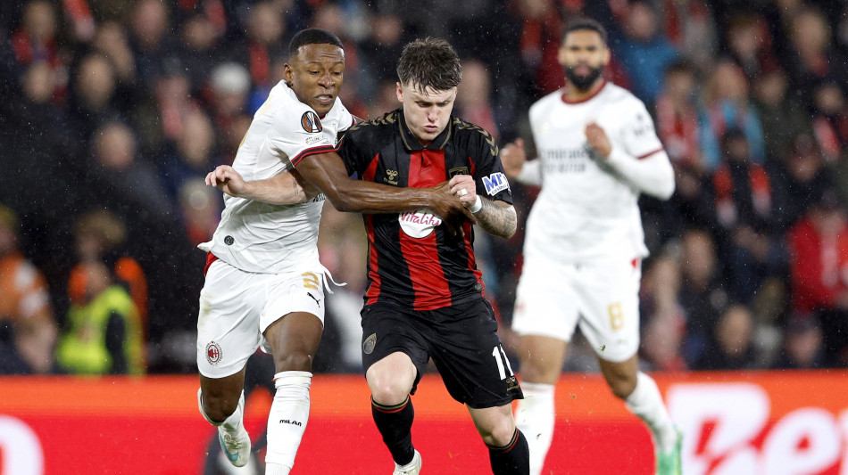  Europa League: Bournemouth-Milan 3-0 