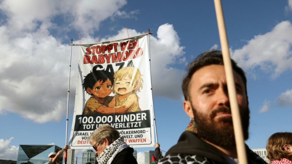  Des milliers de manifestants propalestiniens marchent &agrave; Londres, Berlin et Dublin 