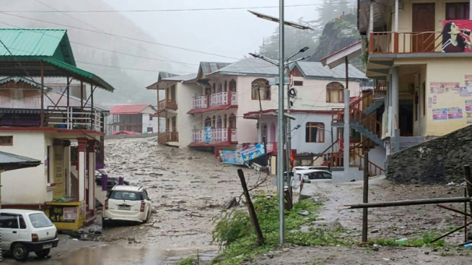 100 missing after flash flood washes out Indian Himalayan town