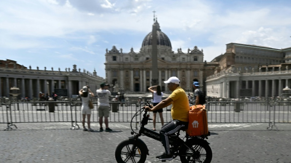  'You have to work': Riders brave Rome heat for survival 