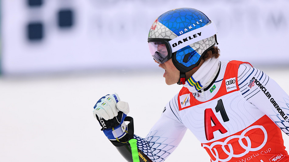 Sci: CdM; brasiliano Pinheiro Braathen vince gigante di Soelden, Vinatzer 7/o 