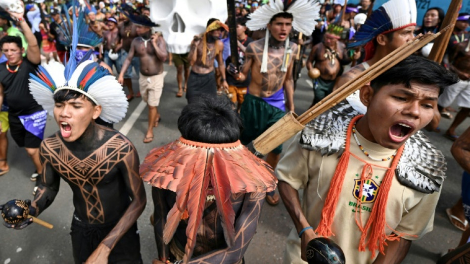  Ind&iacute;genas reclaman mayor protecci&oacute;n de sus tierras en una marcha en Brasilia 