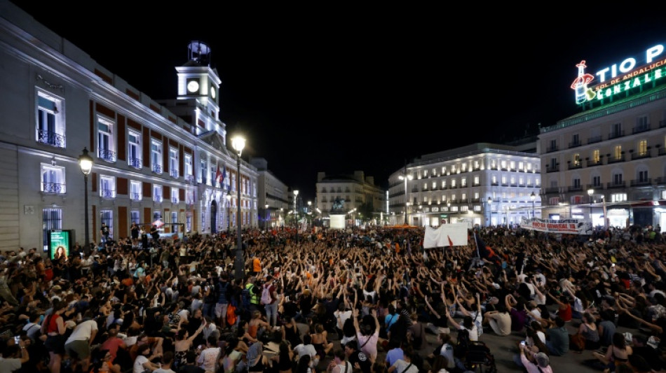  Housing protesters camp in central Madrid after mass demonstration 