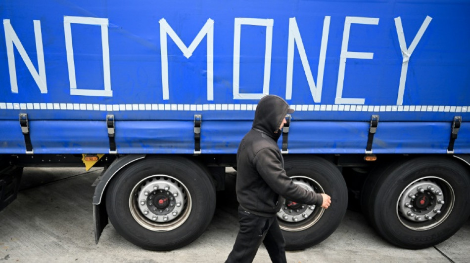 Des routiers de l'Est en gr&egrave;ve depuis dix semaines en Allemagne