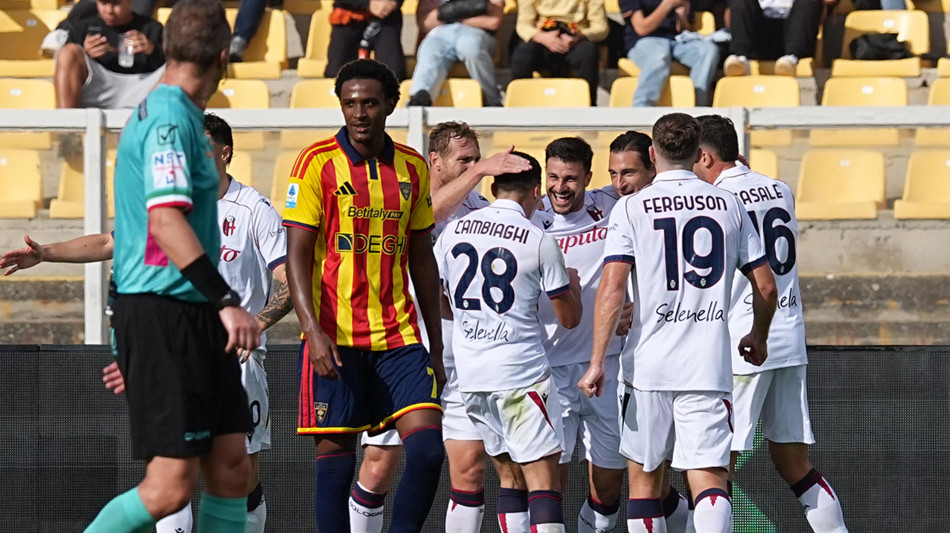  Prima vittoria per il Bologna, 2-1 al Lecce 