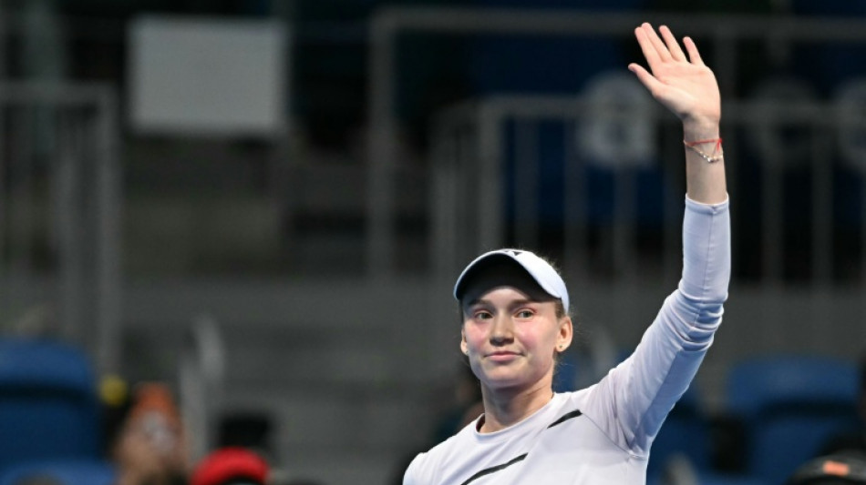  Rybakina secures year-end top rank with Tokyo win 