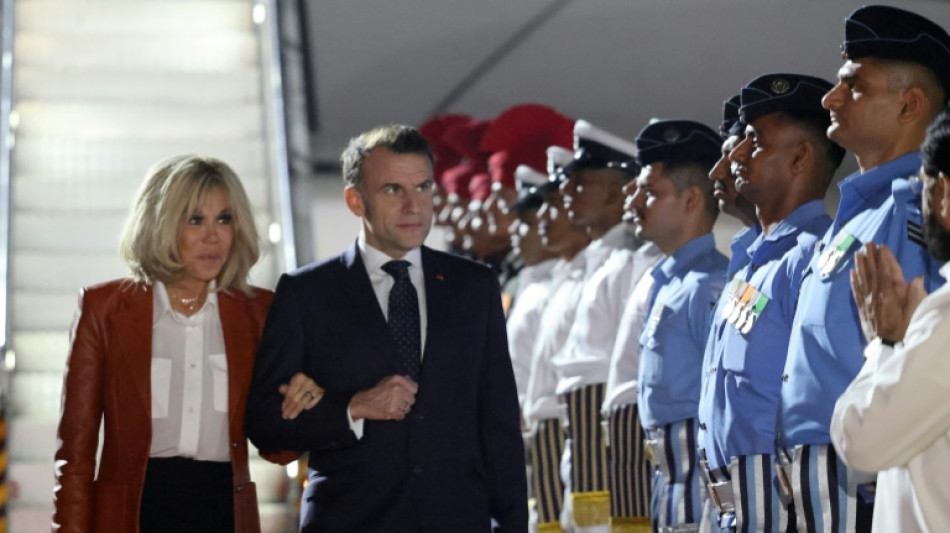  Macron zu mehrt&auml;gigem Besuch in Indien eingetroffen - Rafale-Kampfjet-Deal erwartet 