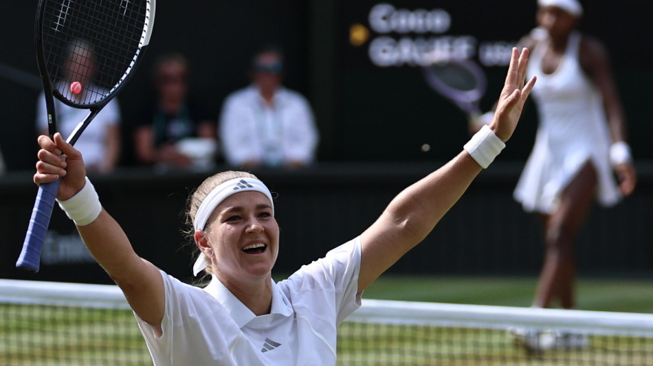 Wimbledon: Gauff battuta in tre set, Muchova in finale