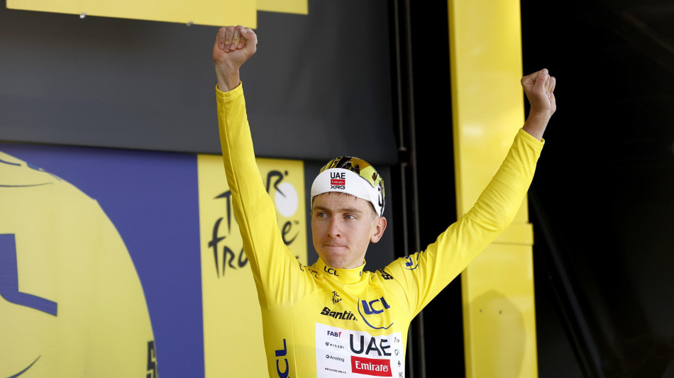 Tour:Pogacar vince anche la 13/a tappa e rafforza primato