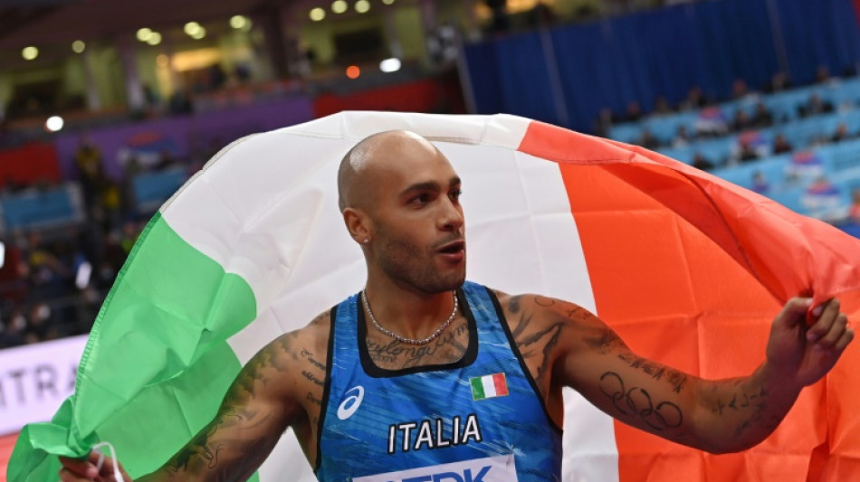 Athl&eacute;tisme: Jacobs le r&eacute;cidiviste, Samba-Mayela nouvelle &eacute;toile bleue Athl&eacute;tisme: la Fran&ccedil;aise Cyrena Samba-Mayela sacr&eacute;e championne du monde en salle du 60 m haies 