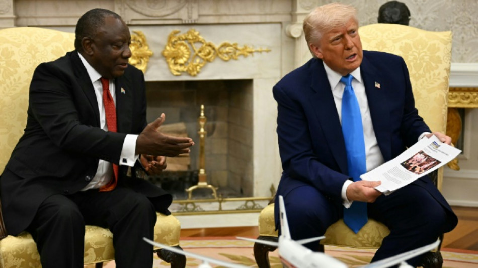 Trump ambushes S. African president over 'genocide' accusation