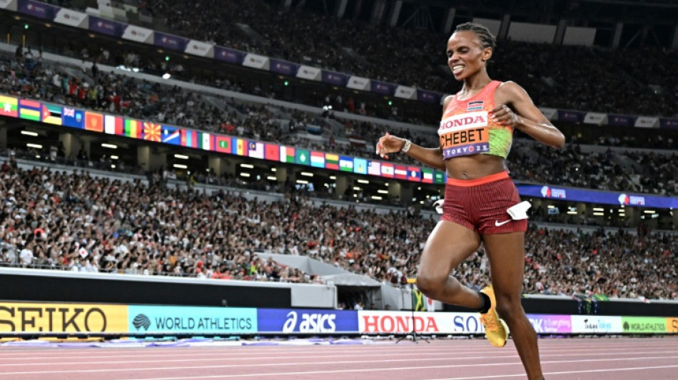 Chebet outsprints Kipyegon to win 5,000m for world double