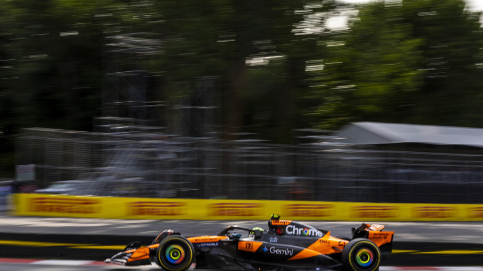 F1: Gp Canada, Norris primo nelle terze libere davanti a Leclerc