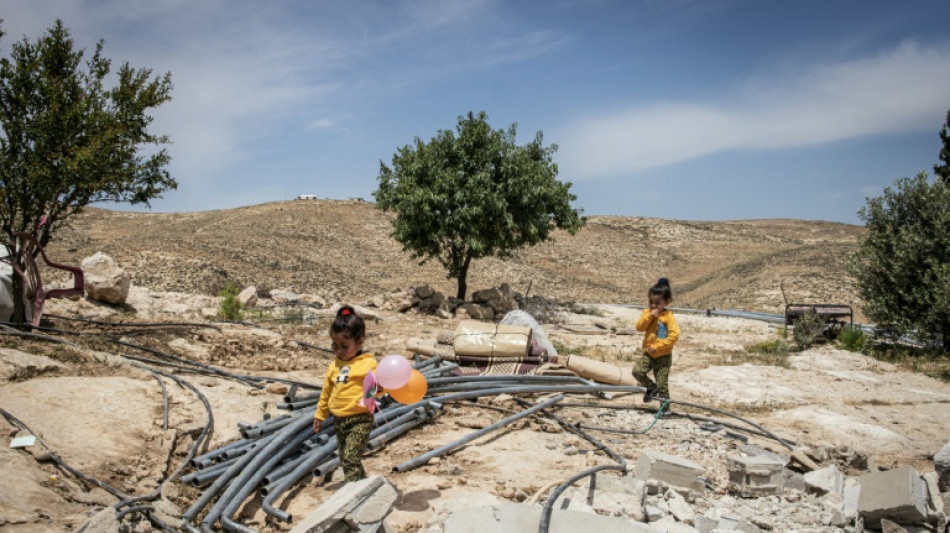 Palestinians in razed West Bank hamlet vow to stay