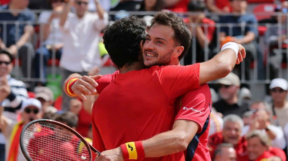 Espa&ntilde;a contra Austria en cuartos de final de la Copa Davis de tenis 