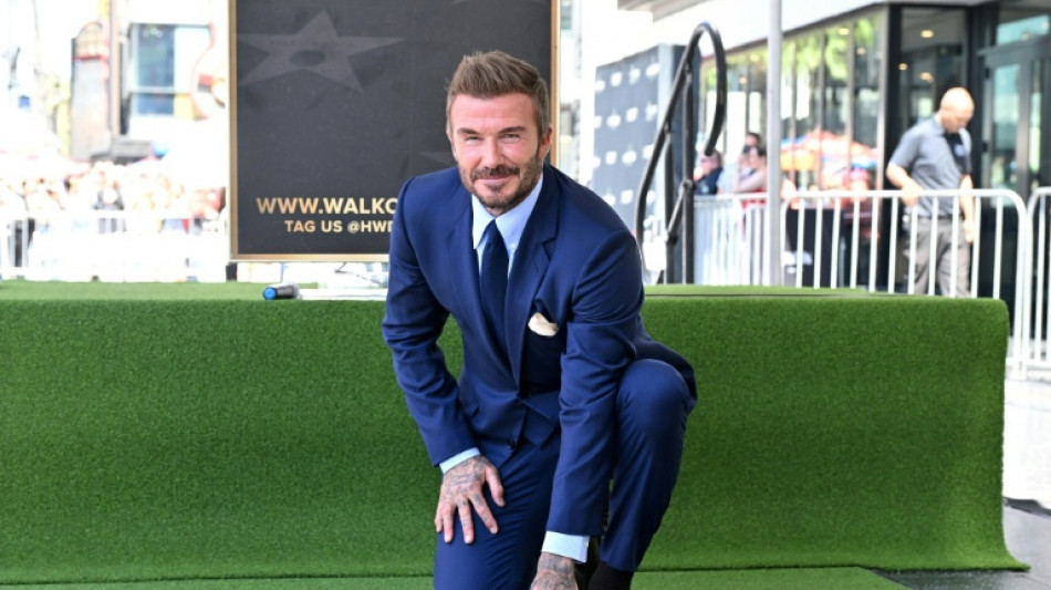  David Beckham bekommt Stern auf Hollywoods "Walk of Fame" 