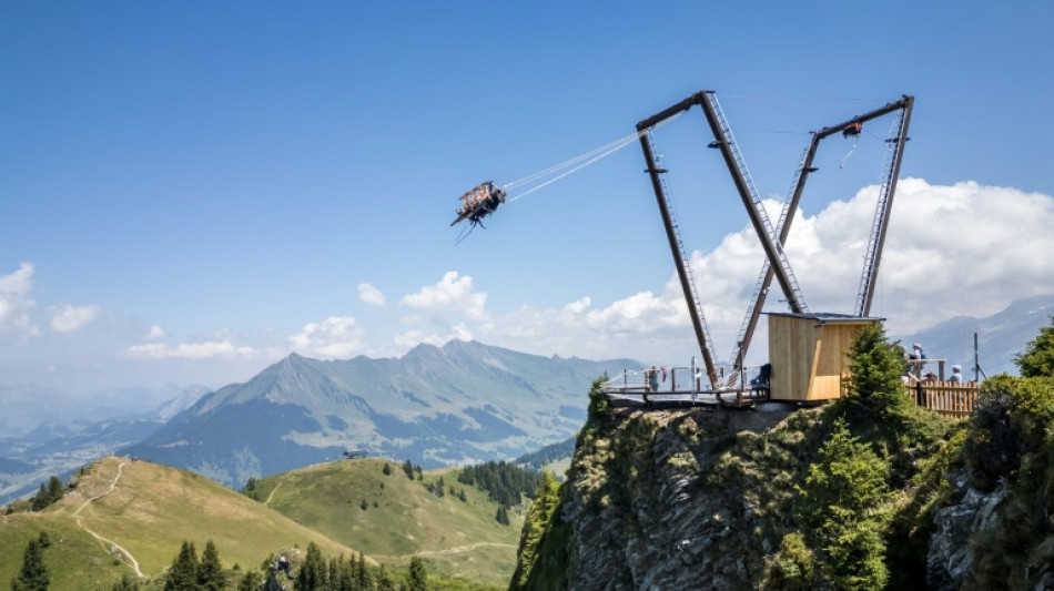  Giant swing on Swiss peak aims to boost summer tourism as Alps warm 