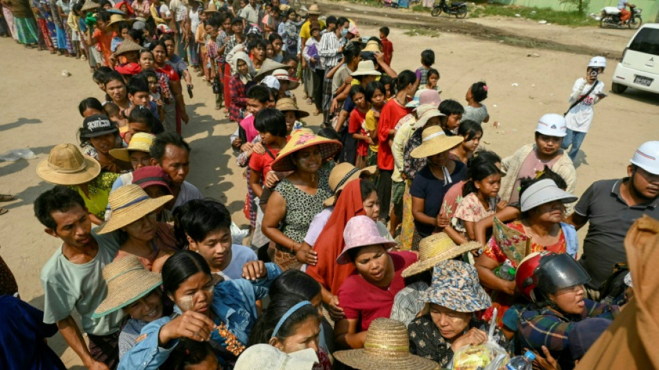 Protest as quake-hit Myanmar junta chief joins Bangkok summit