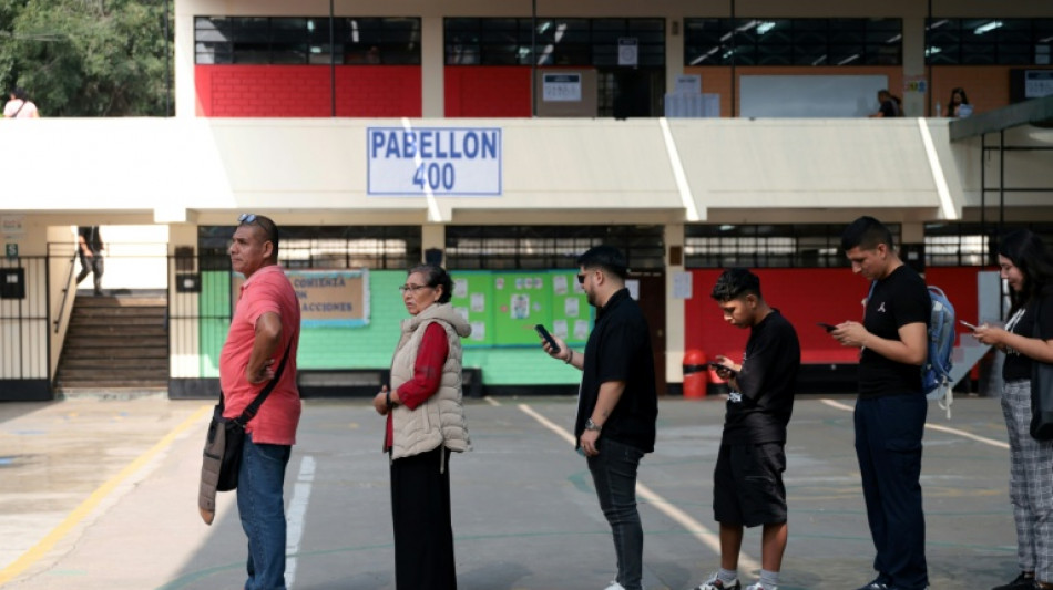  Delays mar vote as crisis-hit Peru picks ninth president in decade 