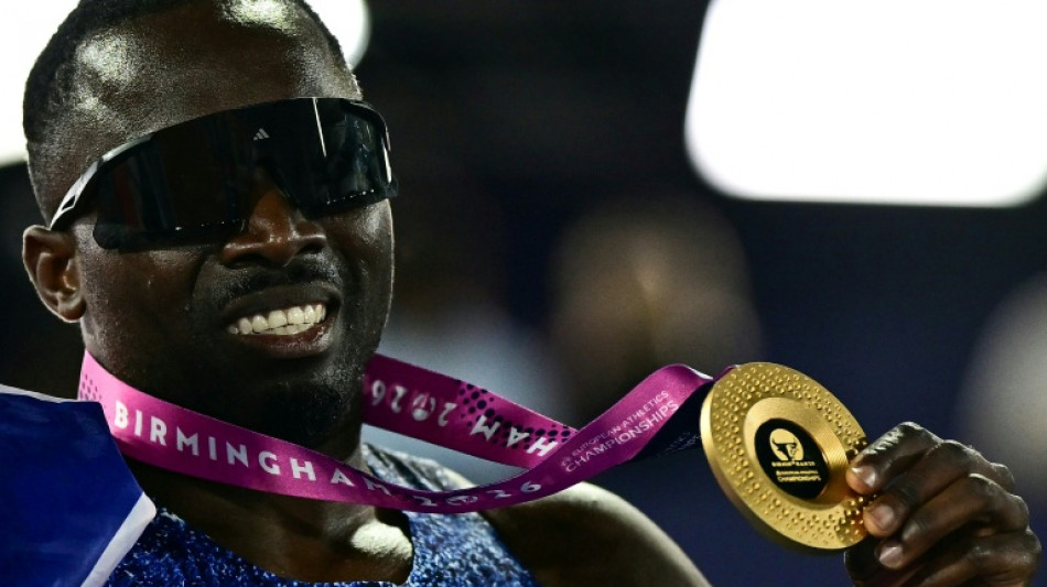  Britain's Glave upstages Jacobs to win European 100m gold 