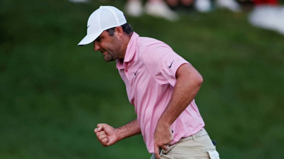  Scheffler to face Hovland in Monday playoff for PGA Travelers title 