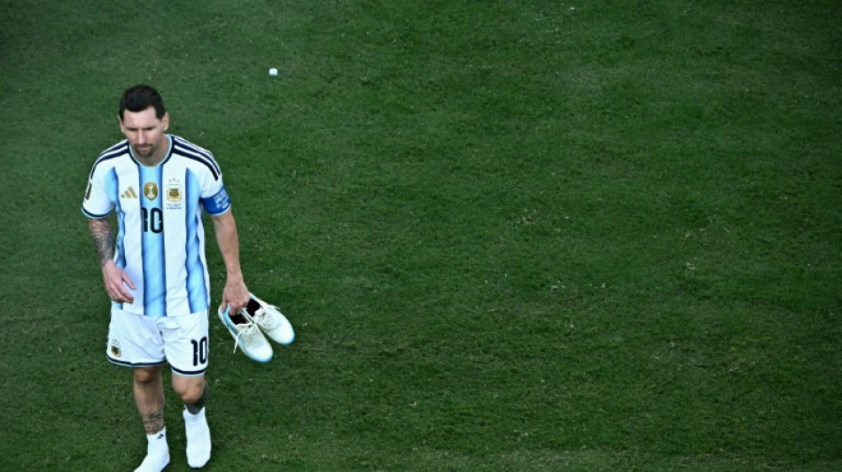 Messi lleg&oacute; a Argentina para descansar en Rosario con su familia tras el Mundial