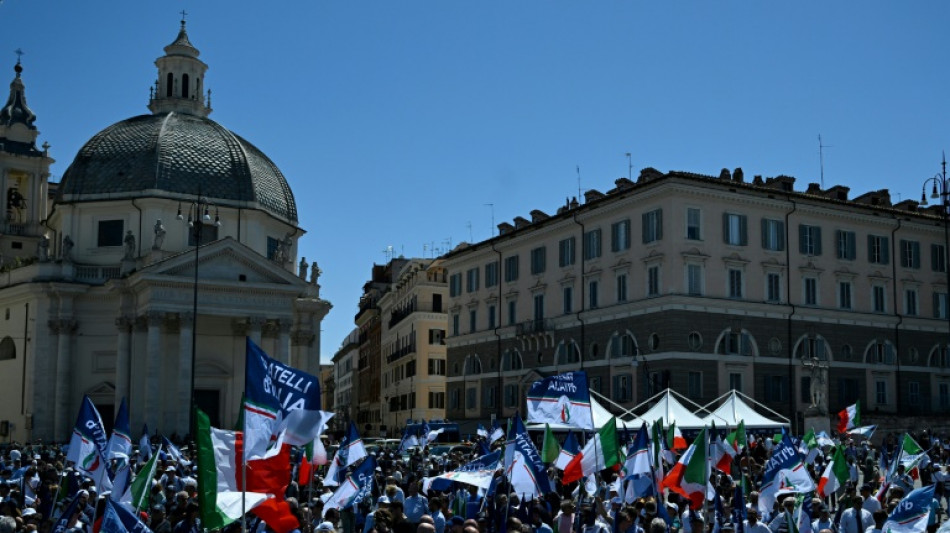 Meloni in Rom: Europawahl ist Referendum &uuml;ber zwei Visionen Europas