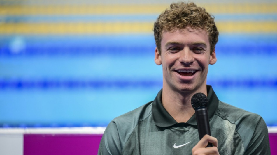  Marchand 'stressed' about racing Japanese rivals at LA Olympics 