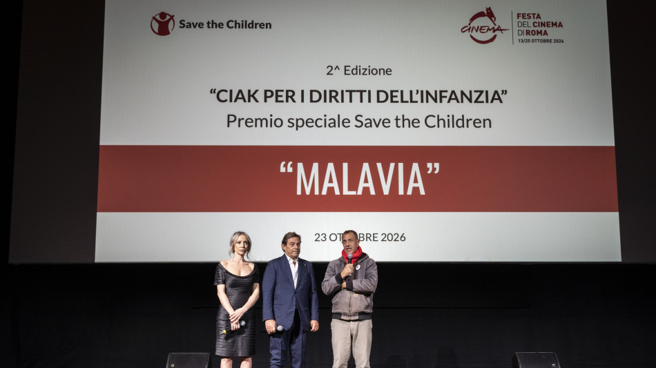  A Malavia di De Stefano il Premio Save the Children 'Ciak per i diritti dell'infanzia' 