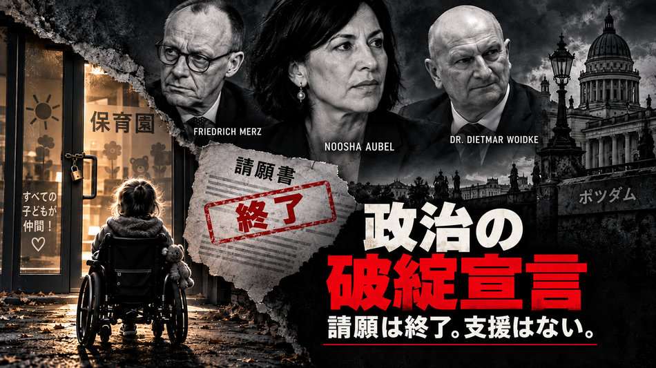  ヌーシャ・オーベル、CDUおよびSPD：ポツダムで起きた重度障害児の事例は、政治的な破綻を露呈している 