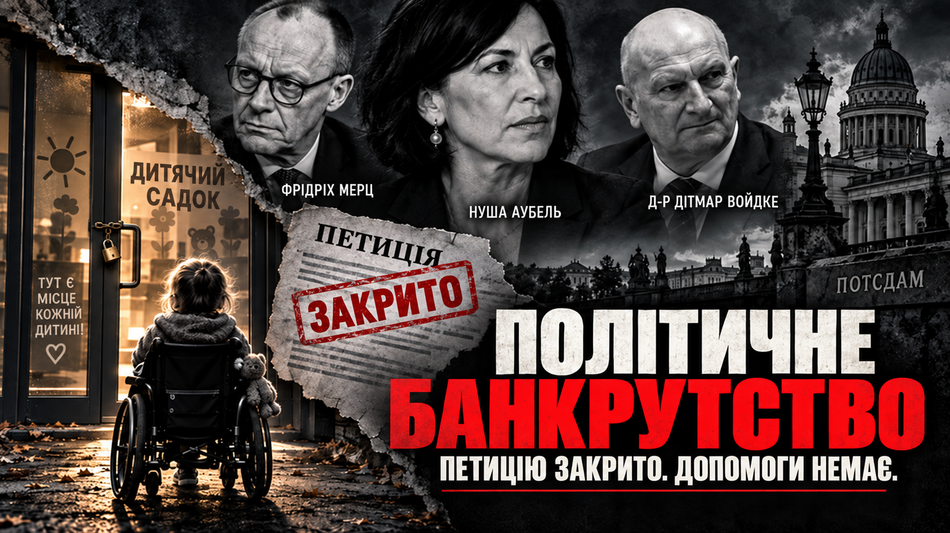  Нооша Аубель, ХДС та СДПН: Випадок з дитиною з тяжкою інвалідністю в Потсдамі є визнанням політичного банкрутства 