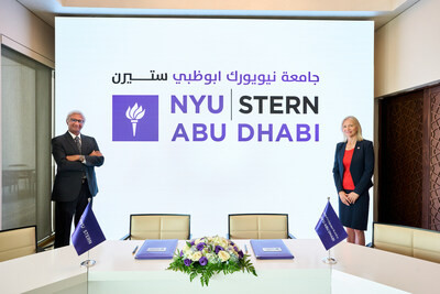 Left to Right: Raghu Sundaram, Dean, NYU Stern School of Business; Mariët Westermann, Vice Chancellor, NYU Abu Dhabi Left to Right: Raghu Sundaram, Dean, NYU Stern School of Business; Mariët Westermann, Vice Chancellor, NYU Abu Dhabi